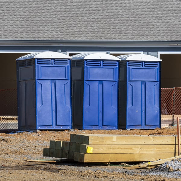 how often are the porta potties cleaned and serviced during a rental period in Leonard Oklahoma